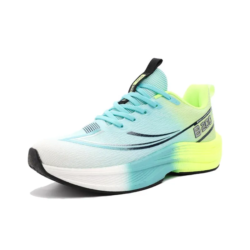 BIANSULONG Cushioning, Slip Resistant, Rebound Low Top Casual Running Shoes Men's Turquoise Peak Green-0