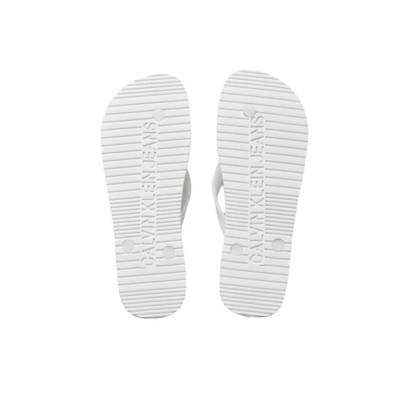 CKJ CALVIN KLEIN JEANS Flip Flops Men's White-4