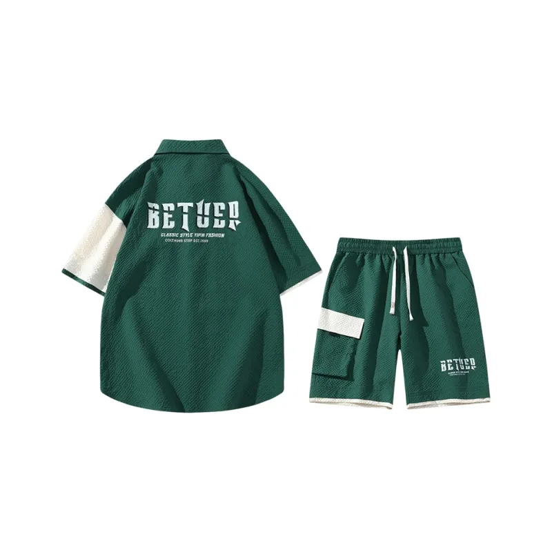 UNIWOLF Shirt Matching Set Men's-13