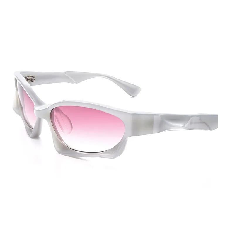 THE OWNER Plate Frame Irregular Shape Sunglasses Unisex-12