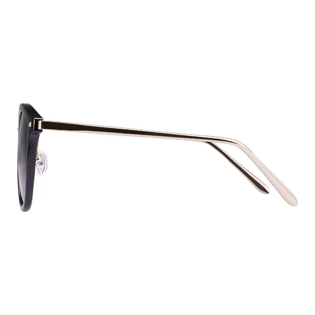 VEGOOS TR/Memory Plastic Metal Round Sunglasses Women's-2
