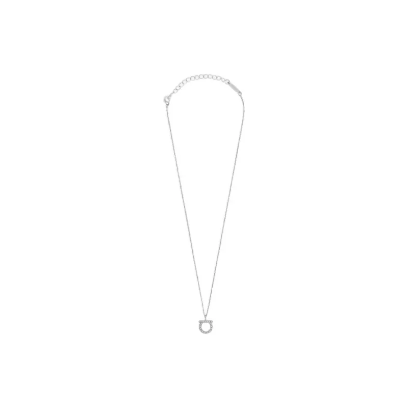 Ferragamo Gancio Crystal embellished Necklace-0
