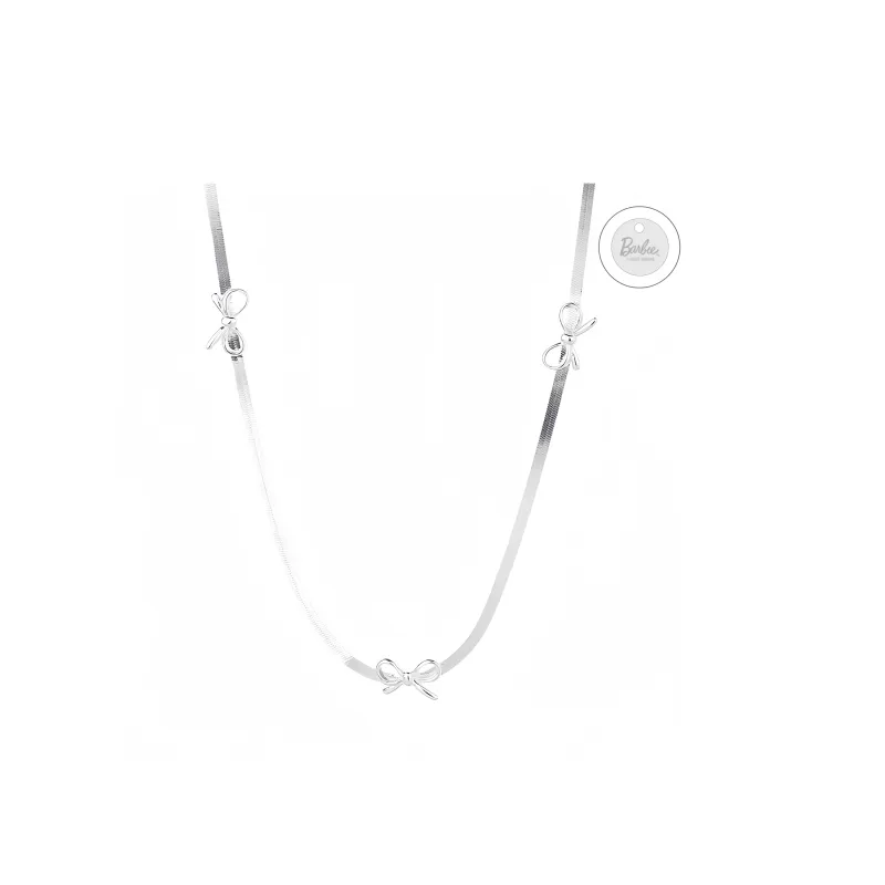 Barbie Alloy Necklaces Women's Silver-0
