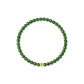 18K Gold Spinach Green Jasper Beaded Bracelet
