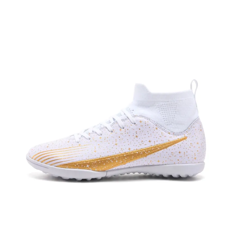 BIANSULONG Soccer Shoes Unisex Low Top White-1