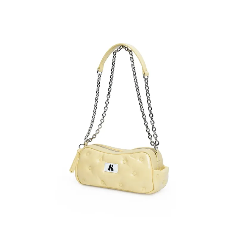 Karkki Top Grain Cow Leather Shoulder Bag Small Size Women's Multicolor-25
