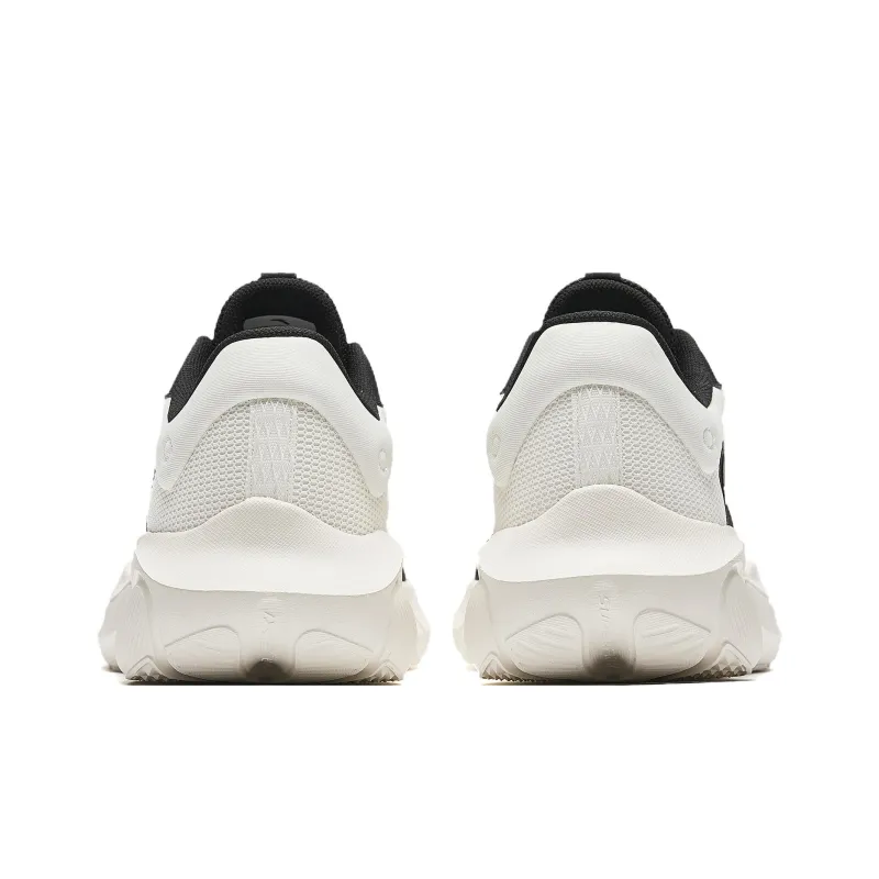 Anta Cushioning And Breathable Low Top Training Running Shoes Men's Black White-3
