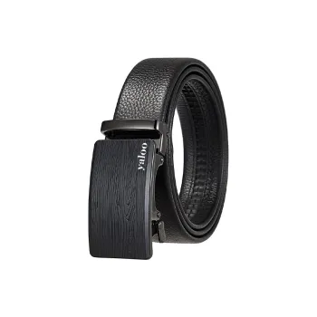 Yalu Alloy Leather Belts Men's Width 3.5CM