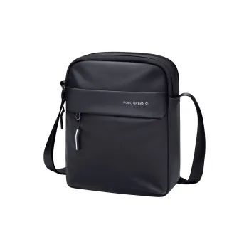 POLO Fabric Crossbody Bag, Shoulder Bag Men's Black/Gray