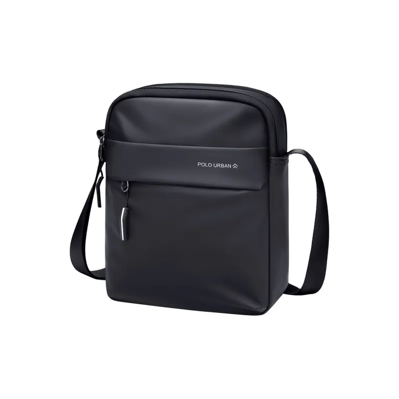 POLO Fabric Crossbody Bag, Shoulder Bag Men's Black/Gray-0