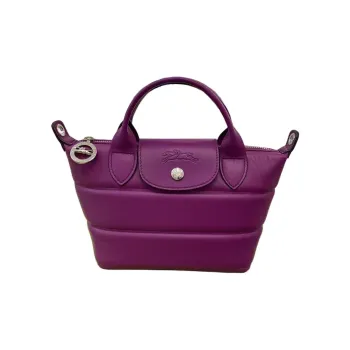LONGCHAMP Le Pliage Xtra Leather One Shoulder Handbag Mini Women's Purple