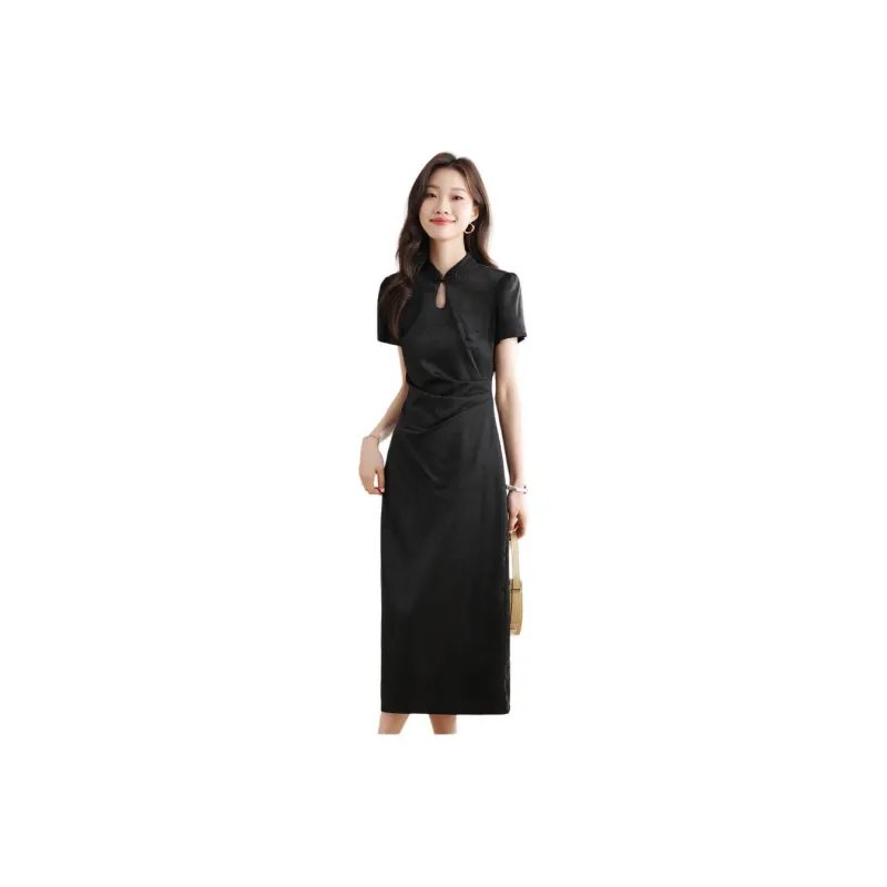 Mu Xiao Xin Short Sleeved Dress Women's-6