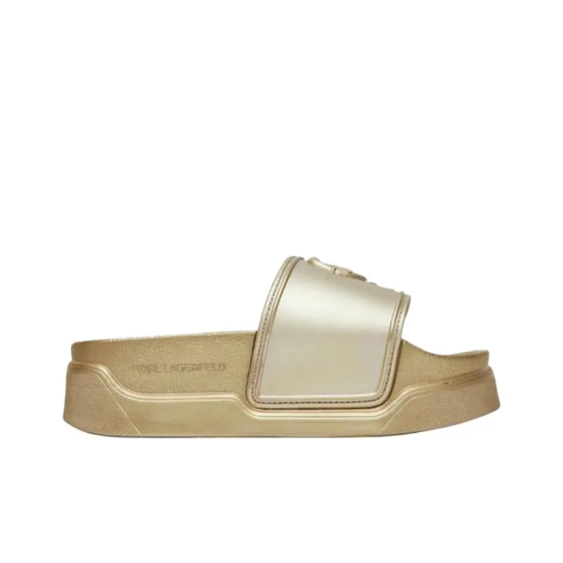 KARL LAGERFELD / Karl Lagerfeld Jeans Logo embossed Slides Women's-1