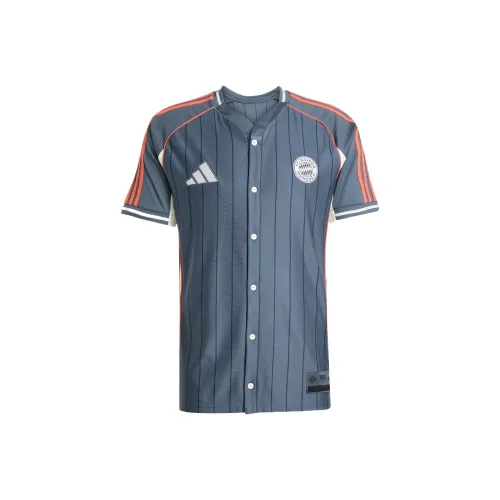 Adidas FC Bayern Munich Black Sports Apparel Men's Dark Asphalt Gray