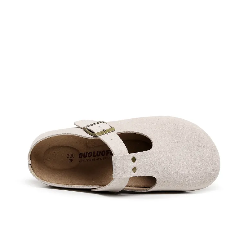 Golofi Rubber Sole Slip Resistant Closed Toe Slippers Women's-13