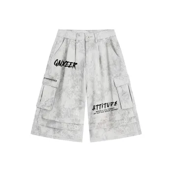 Qnxeey Denim Shorts Unisex