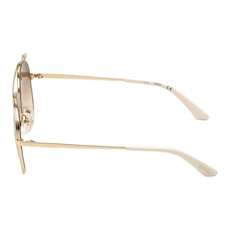 GUESS Metal Aviator Sunglasses Unisex Gold-1