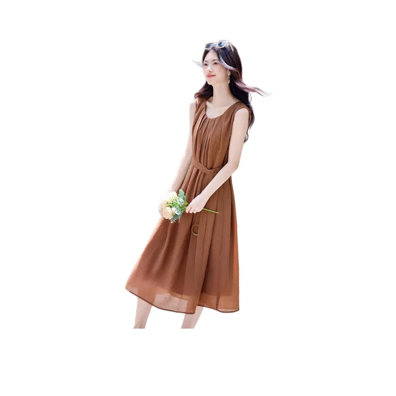 Still Quiet Summer Sleeveless Dress Women's-1