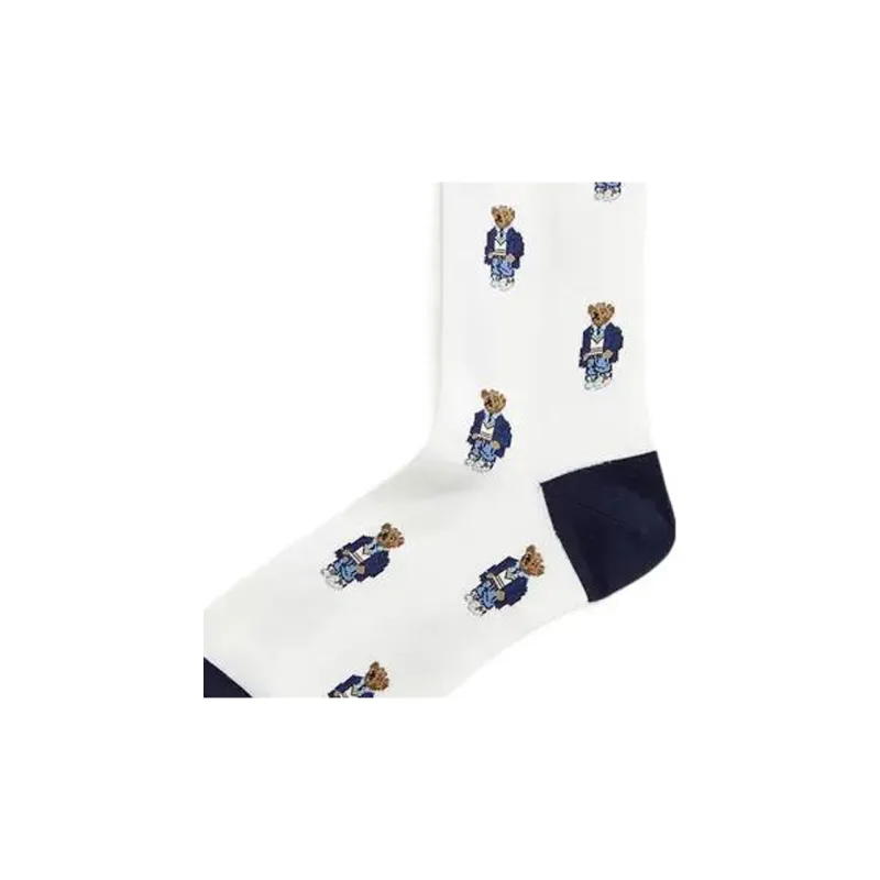 Polo Ralph Lauren Knee High Socks Men's 1 Pack White-3
