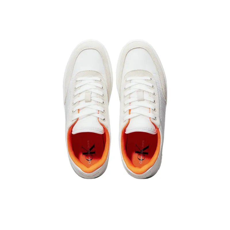 CKJ CALVIN KLEIN JEANS Low Top Skateboard Shoes Men's White-4