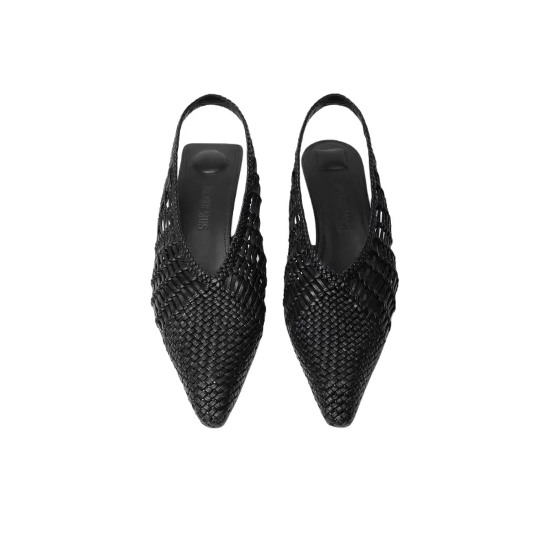 Jacquemus Cubisto Banane Slim Heel High Heels 3.5cm Women's Black-4