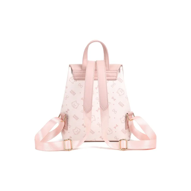 BLAKE FLEETO PU Backpack Women's Cherry Blossom Pink/Coffee Brown-1