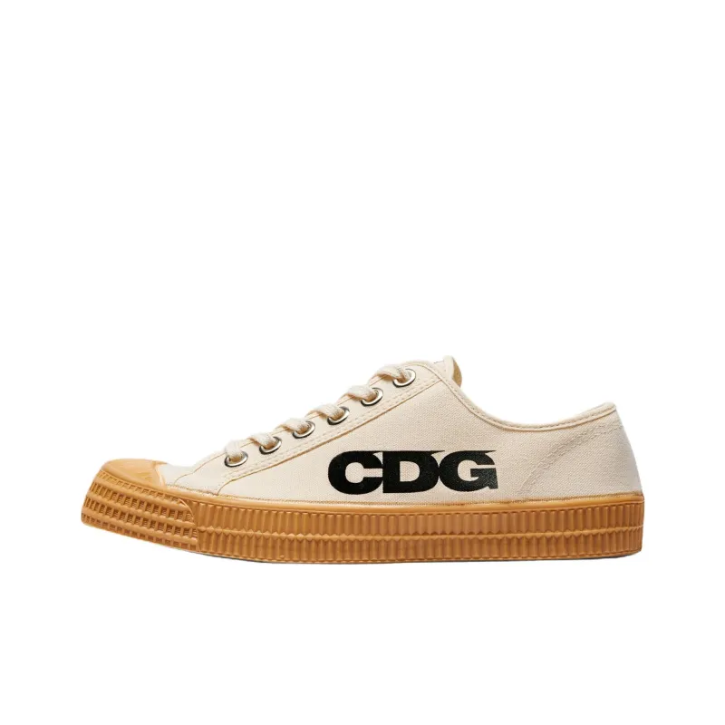 CDG Novesta Star Master Anti Slip Wear Resistant Low Top Canvas Shoes Unisex Beige-0