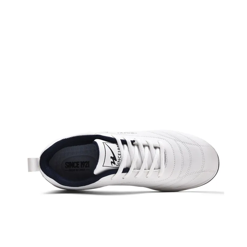 Binary Anti Slip Wear Resistant Low Top Casual Shoes Men's White Blue-3