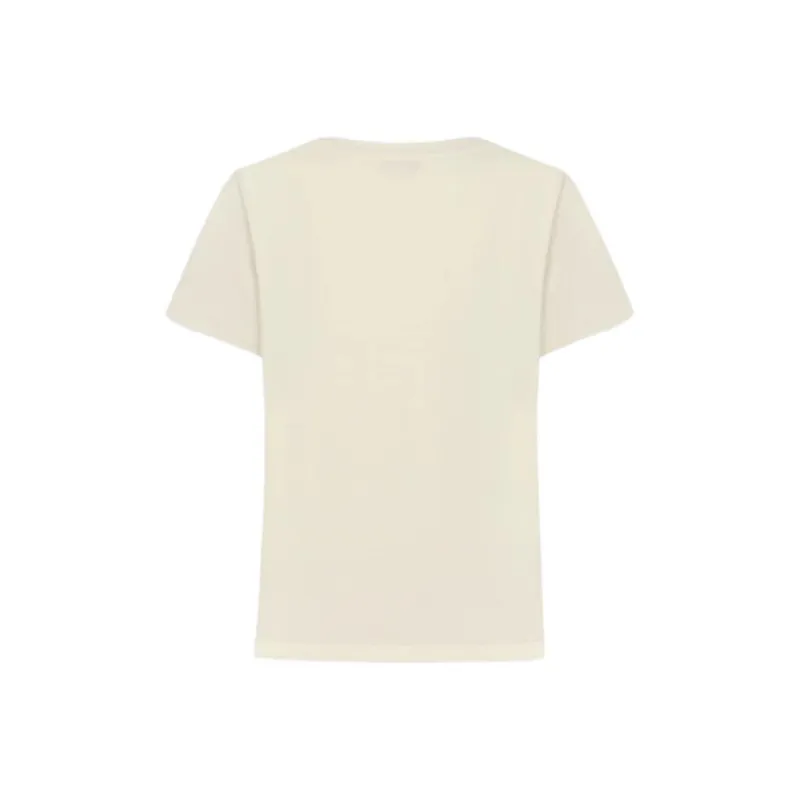 URBAN REVIVO T Shirts Women's White Green-1