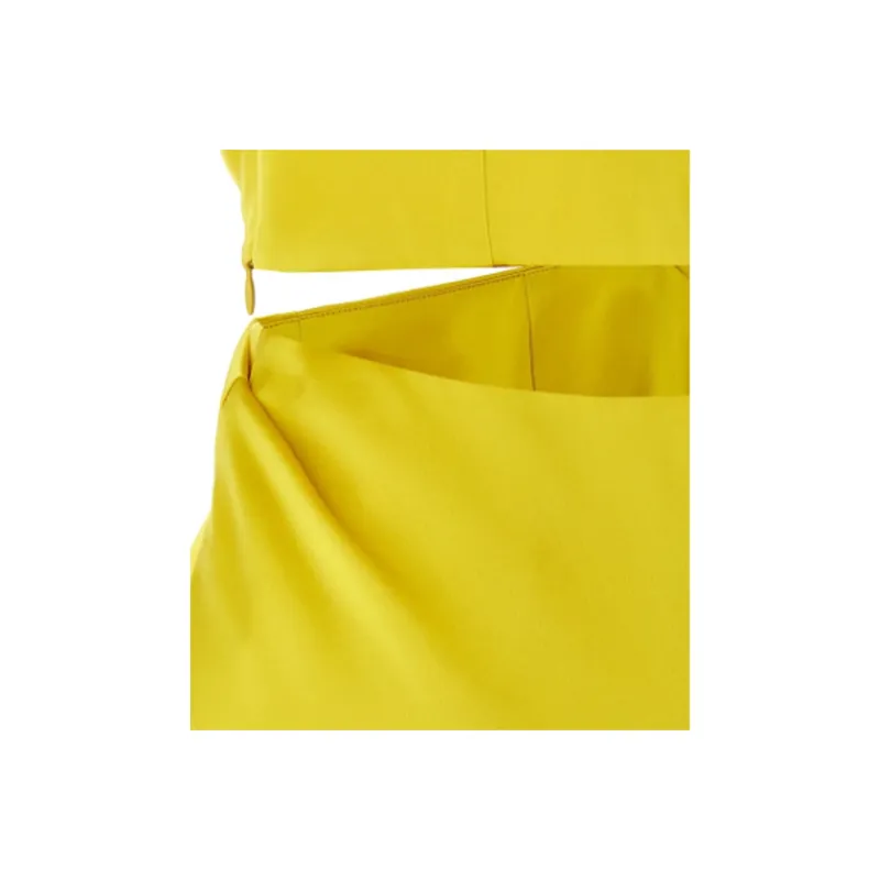 MaxMara Sleeveless Dress Women's Yellow-6