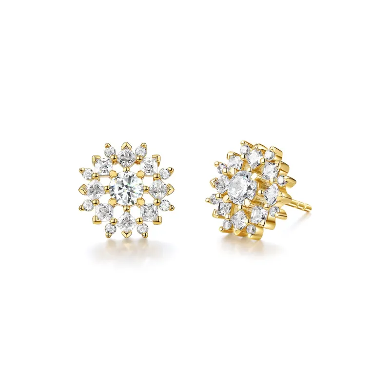 FANCI S925 Silver Stud Earrings Women's-5
