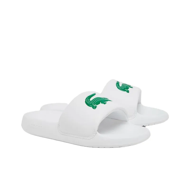 LACOSTE SERVE SLIDE 1.0 Slip Resistant Slide Slippers Women's White-1
