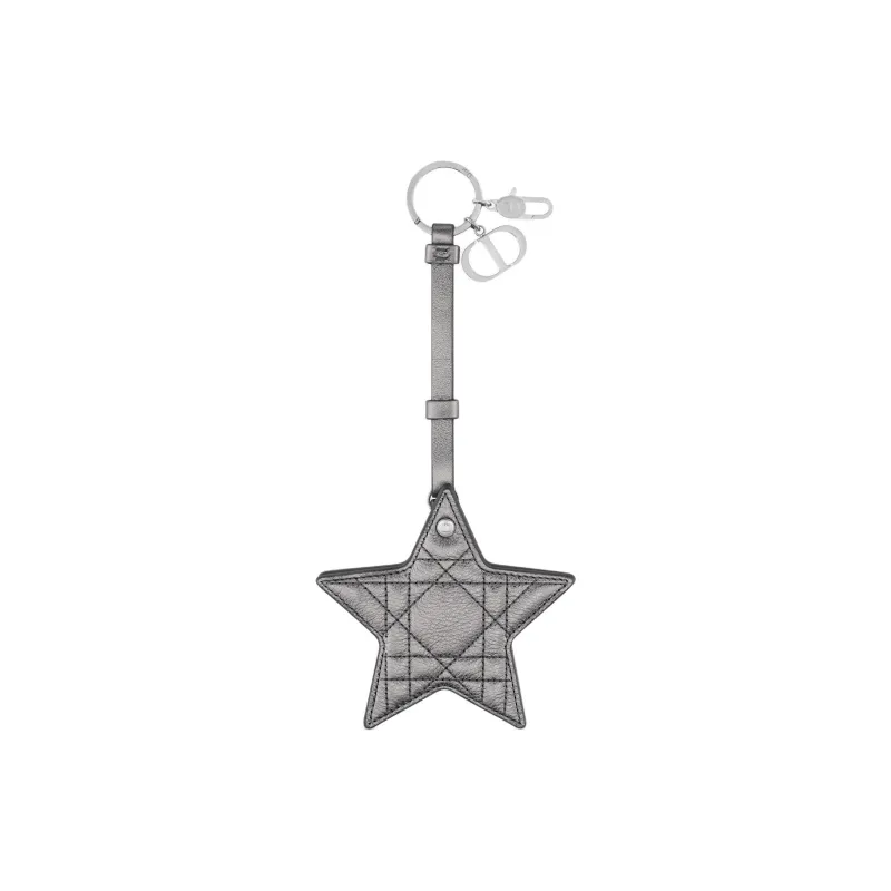 DIOR Calfskin Bag Accessory Unisex Silver-0