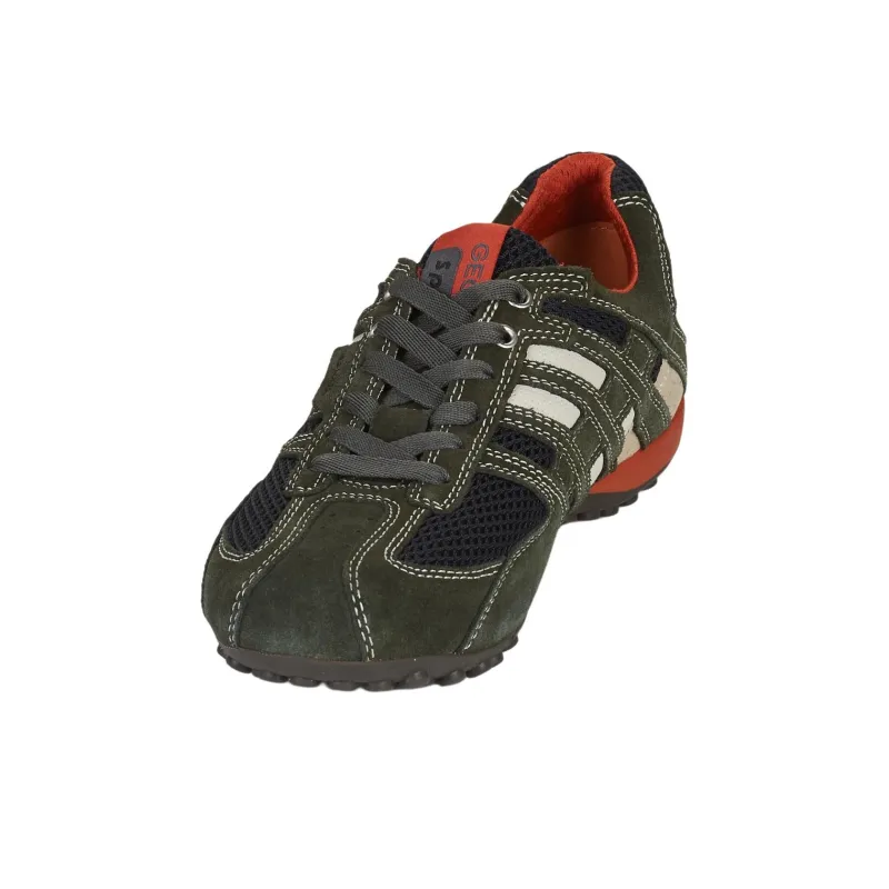 GEOX Low Top Casual Shoes Men's Gray Green-3