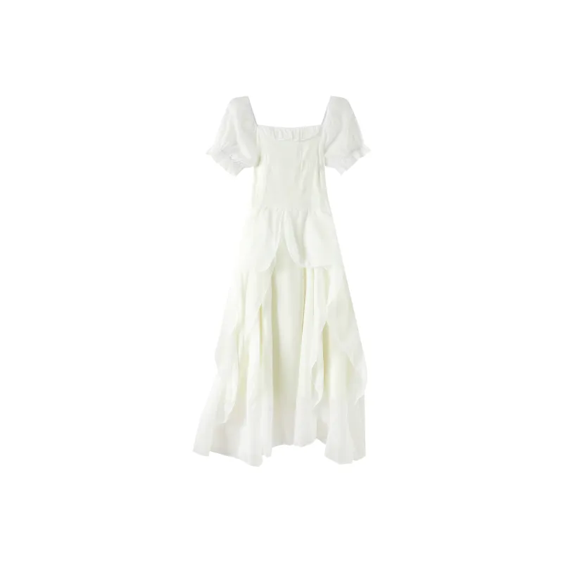 Mu Xiao Xin Short Sleeved Dress Women's-0