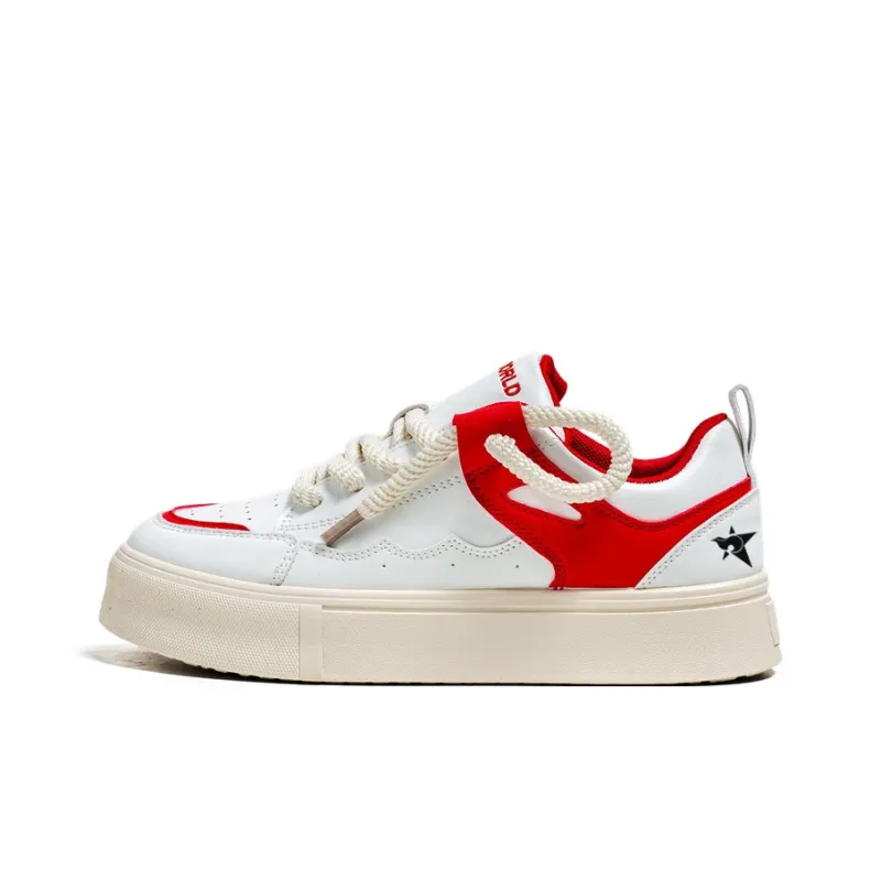 Bookish Star Anti Slip Wear Resistant Low Top Skateboard Shoes Men's-10