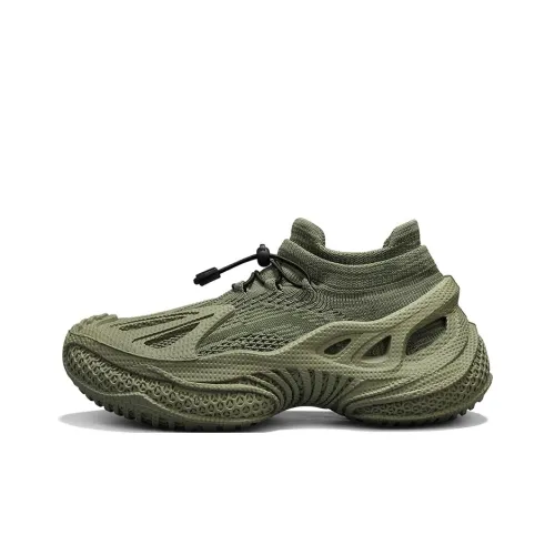 TELENT Cushioning And Breathable Low Top Casual Shoes Men's Army Green