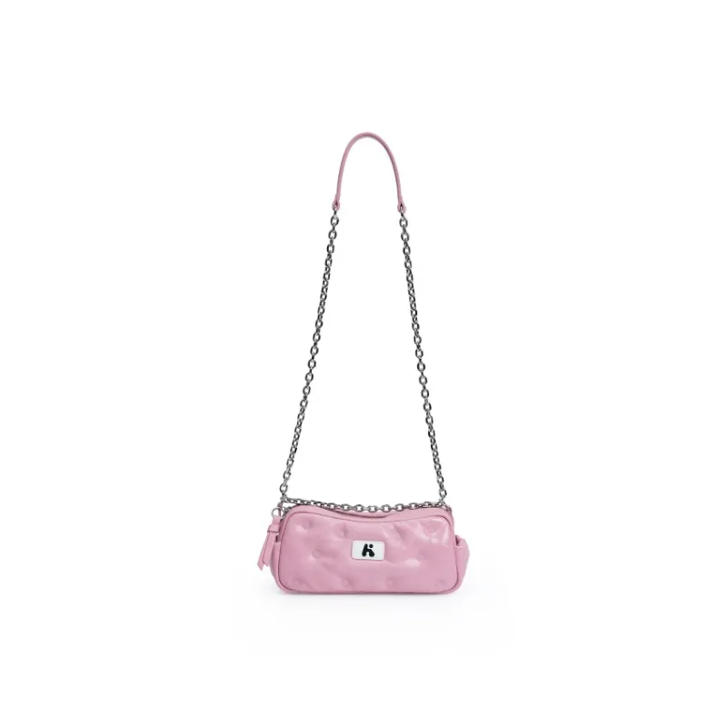 Karkki Top Grain Cow Leather Shoulder Bag Small Size Women's Multicolor-3