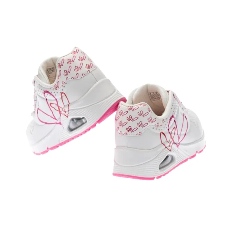 Skechers Uno Mid Top Training Shoes Women's White-4