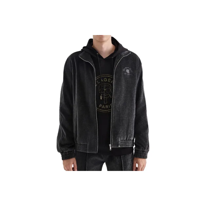 KARL LAGERFELD FW24 Jackets & Coats Men's Dark Gray-0