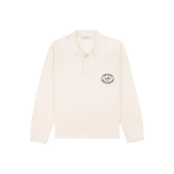 SPORTY & RICH SS25 Polo Shirt Women's Cream