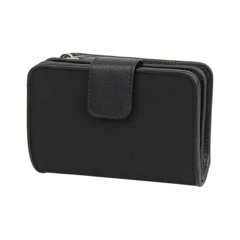 PRADA Nylon Wallet Women's Black-3