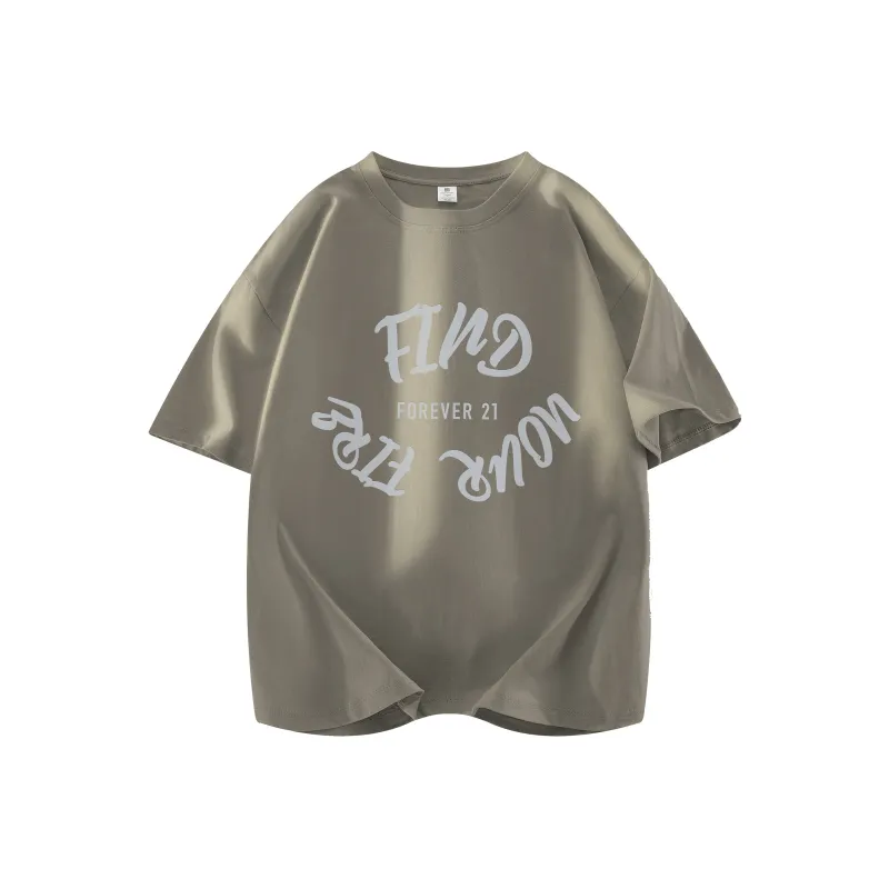 FOREVER 21 Drop Shoulder Sleeve T Shirt Women's-4