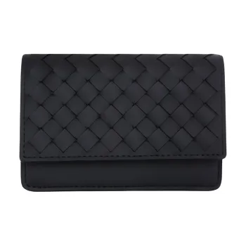 Bottega Veneta Leather Wallet Men's Black