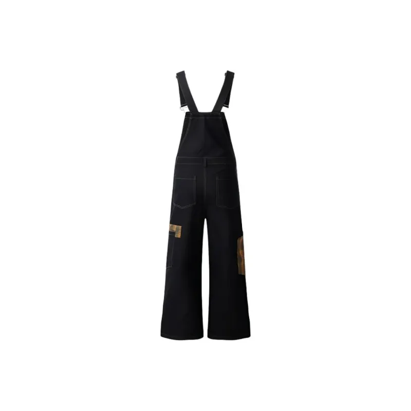 IQC Overalls Women's Yellow Plaid-1