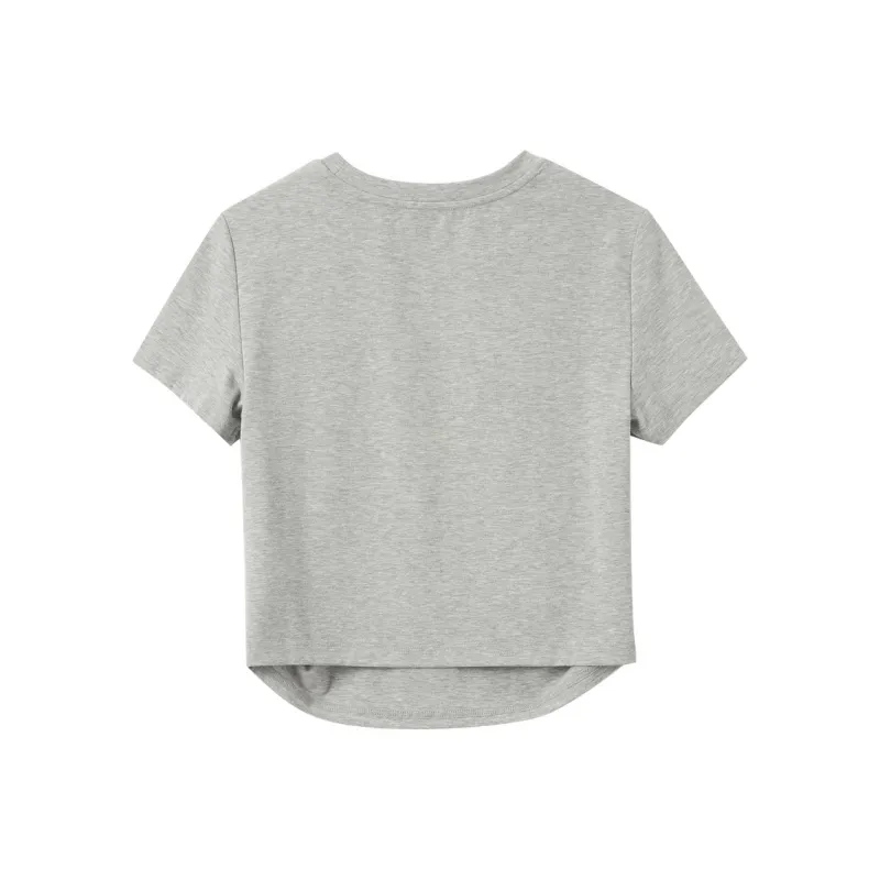 3COLOUR T Shirts Women's Heather Gray-1