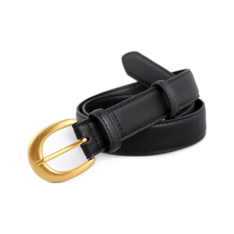 GUSKI Split Cow Leather Cow Split Leather Belts Women's Width 2.8CM-4