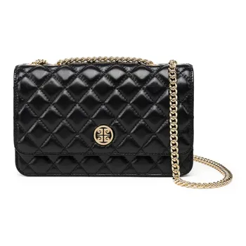 PIERRE CARDIN Top Grain Cow Leather Crossbody Bag, Shoulder Bag Regular Women's Beige/Black