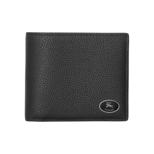 Burberry Calfskin Wallet Men's Black