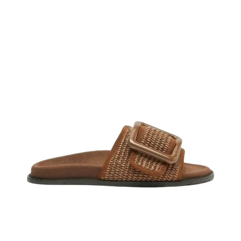 MaxMara Weekend Series Slide Slippers Women's Brown-1